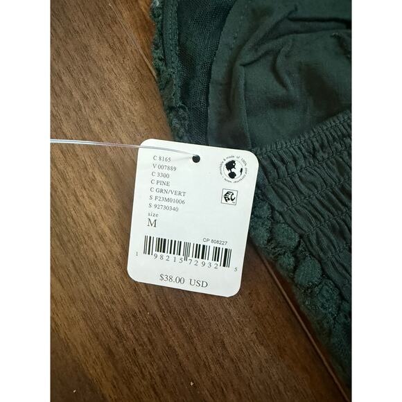 NWT Intimately FP Amina Longline Bralette Free People Green -M - Picture 9 of 10